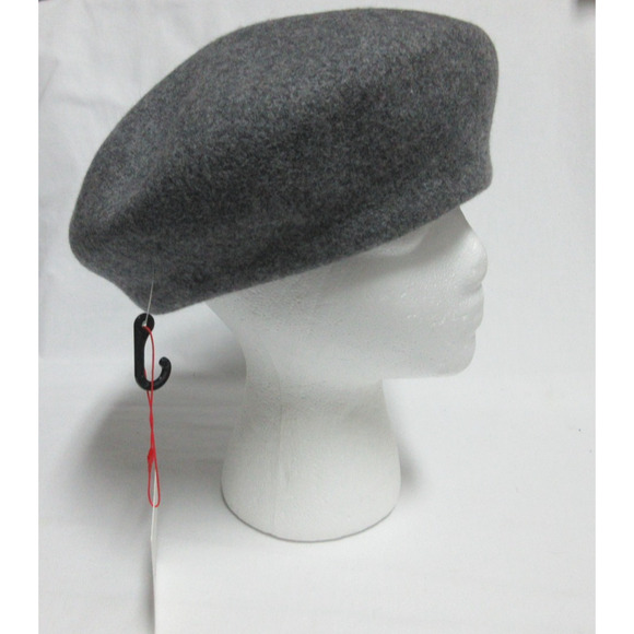 Uniqlo INES DE LA FRESSANGE Gray Beret Tam 100% Wool Hat New - Picture 1 of 9